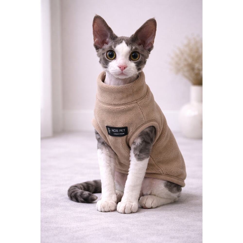 🐶 Cozy Fleece Pet Sweater | Small Pet 4–8 lbs Warm Vest